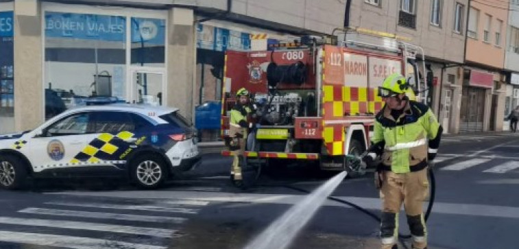 Cuatro heridos en un accidente de tráfico en Narón