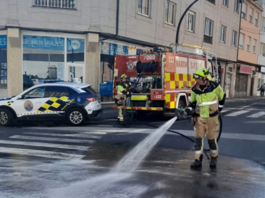 Cuatro heridos en un accidente de tráfico en Narón