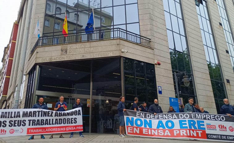 El Concello de Pontedeume, en contra del cierre de Einsa Print