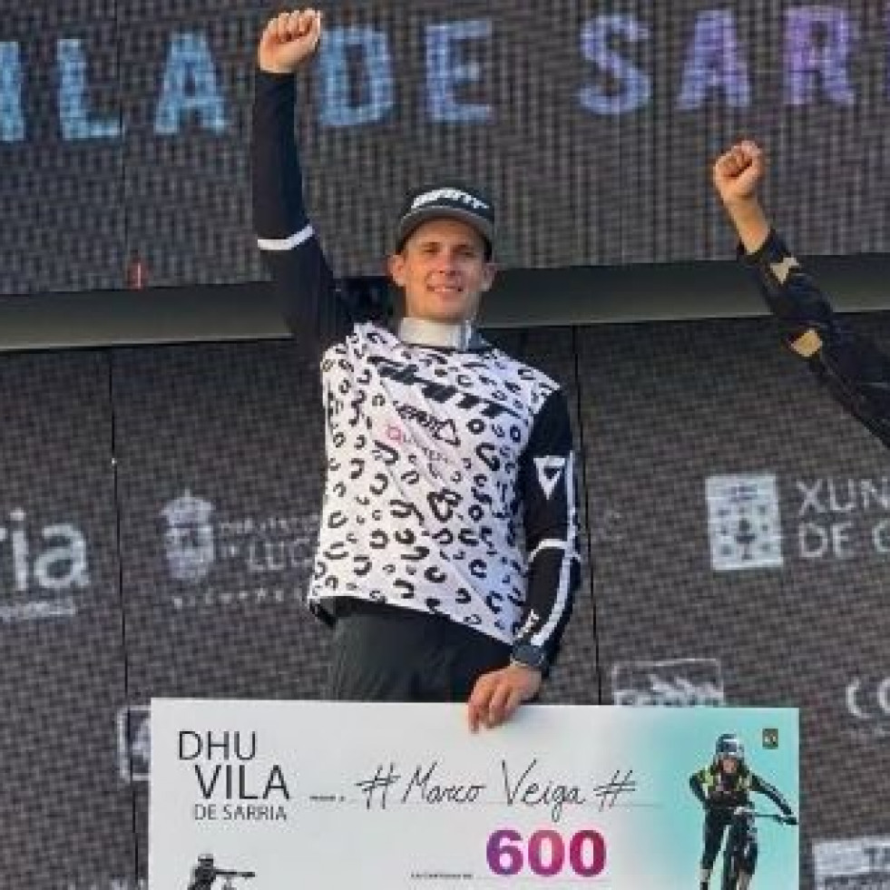 Doble medalla para Marco y Sergio Veiga en el Descenso Urbano Villa de Sarria