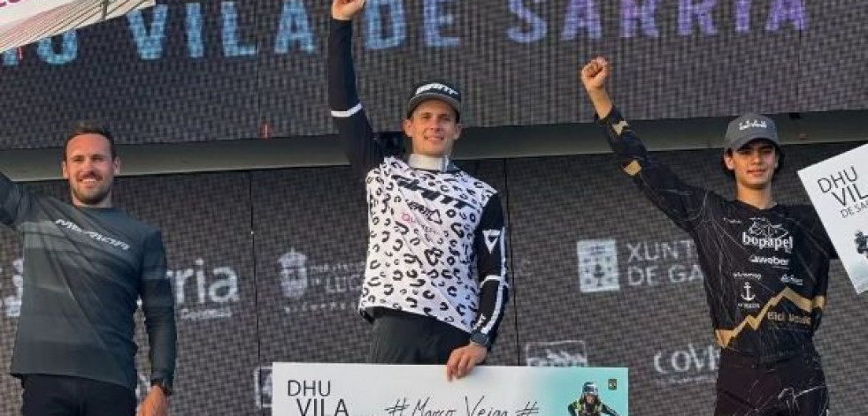 Doble medalla para Marco y Sergio Veiga en el Descenso Urbano Villa de Sarria