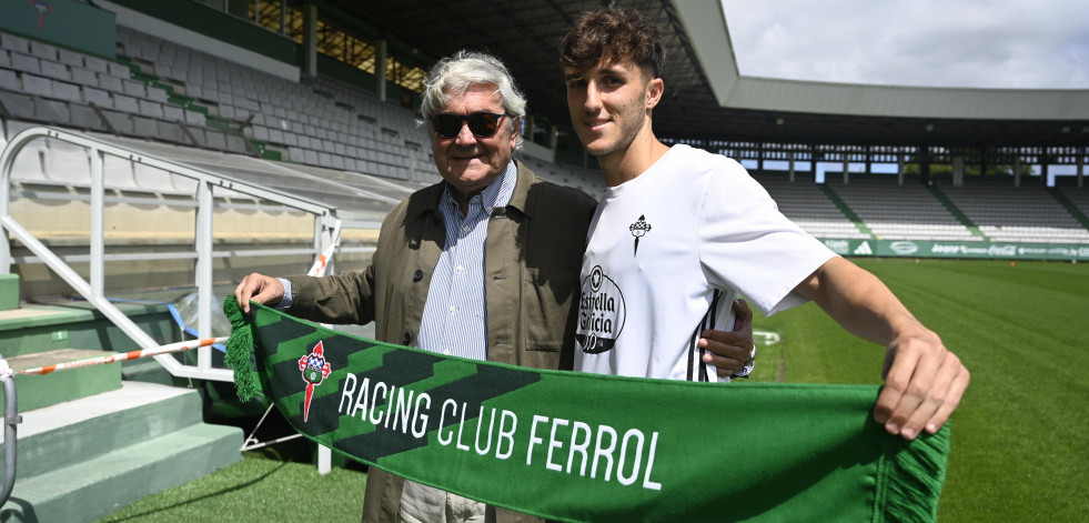 Azael, talento gallego para el Racing con las ideas claras