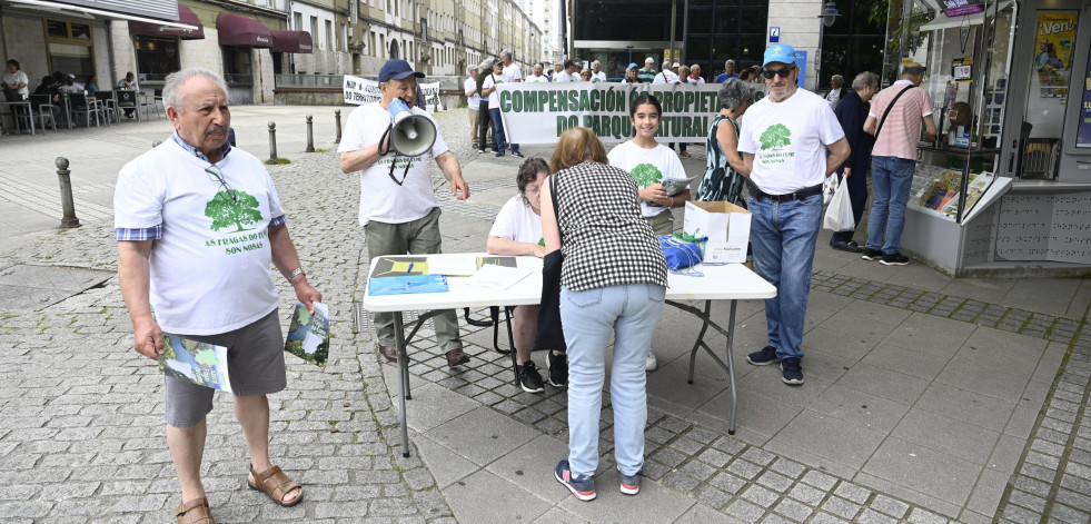 Los propietarios de terrenos en las Fragas regresan este jueves a Ferrol para protagonizar una protesta