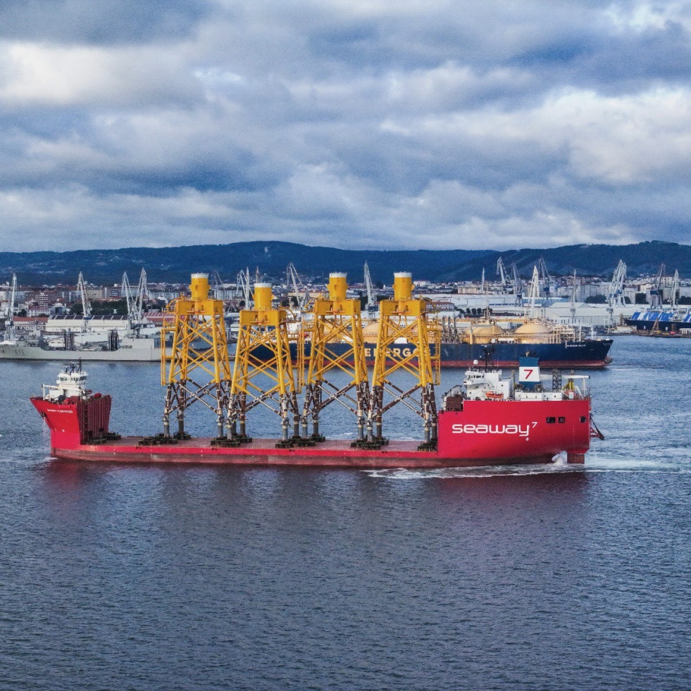 Navantia y Windar entregan las primeras cuatro jackets para el parque francés Dieppe Le Tréport