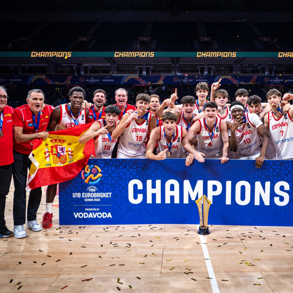 El ferrolano Diego Niebla consigue el título europeo U18 con la selección española