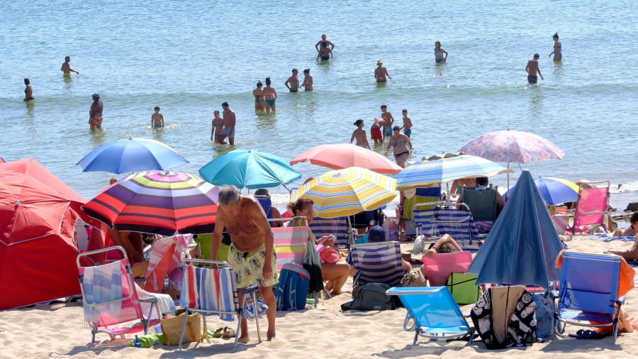 Las aguas de las playas de Ferrolterra, ¿más frías o más calientes este verano?