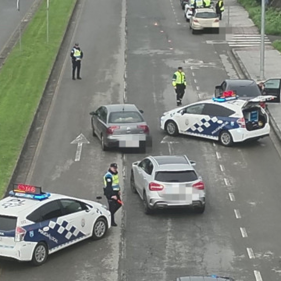 Detenido en Lugo por conducir ebrio y drogado un coche robado