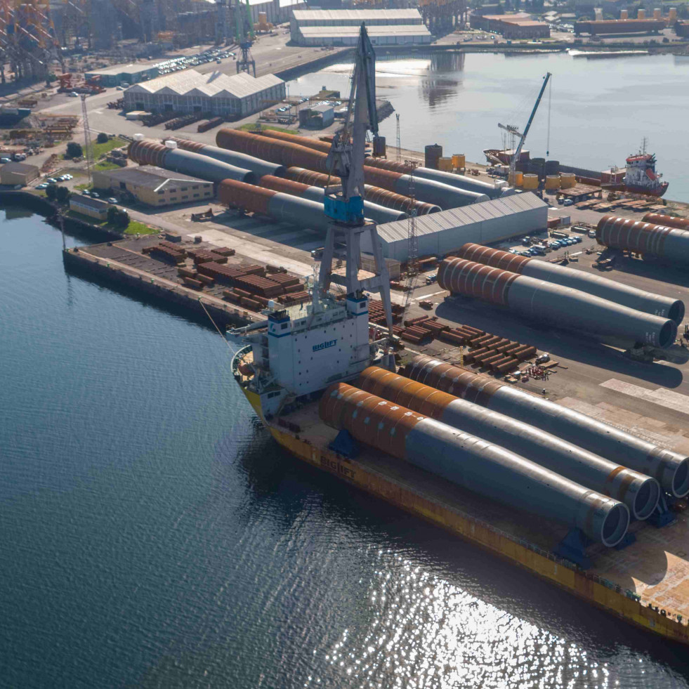 Los últimos monopiles para Iberdrola salidos de Fene ya están en el mar Báltico
