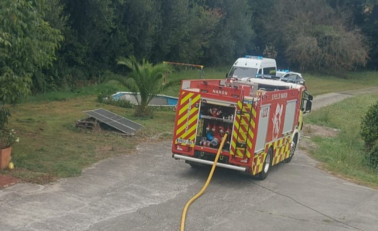 El Speis de Narón interviene en un incendio en una vivienda de Castro