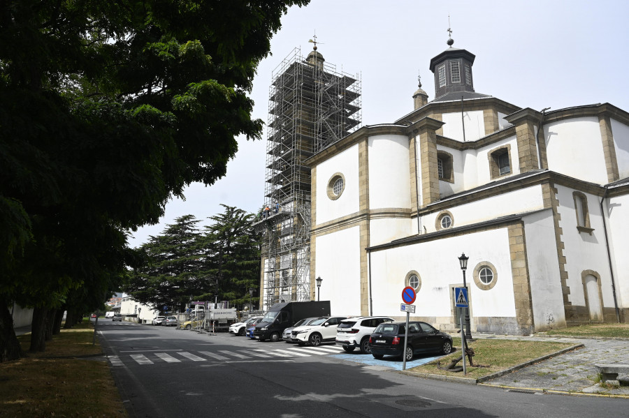 Los andamios regresan a la concatedral de San Xiao