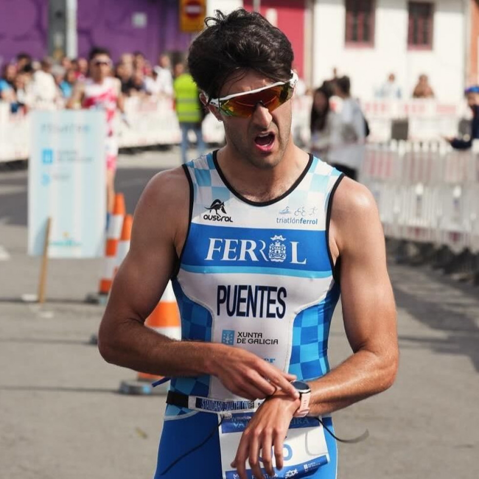 El Gallego de Ferrol, destino final de la delegación local en el Triatlón do Miño