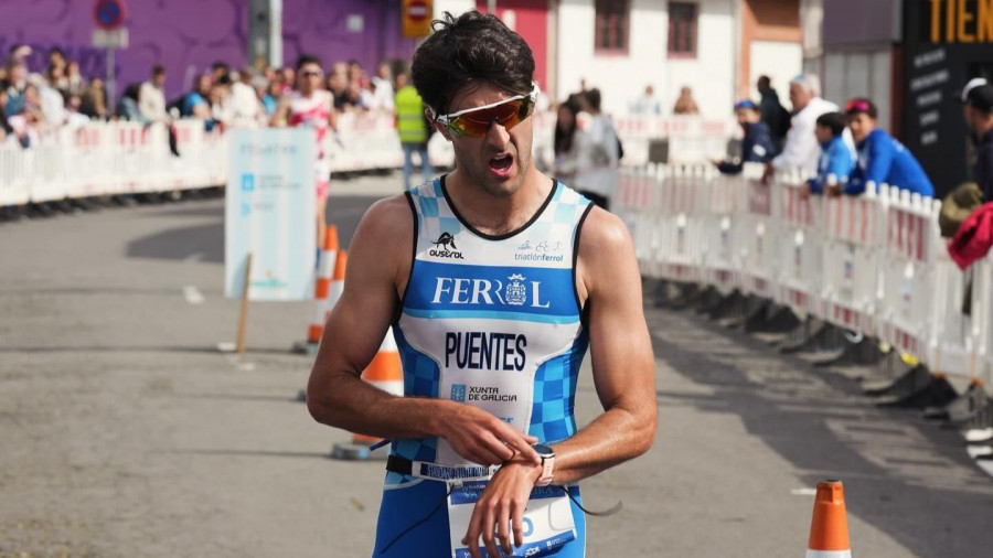 El Gallego de Ferrol, destino final de la delegación local en el Triatlón do Miño