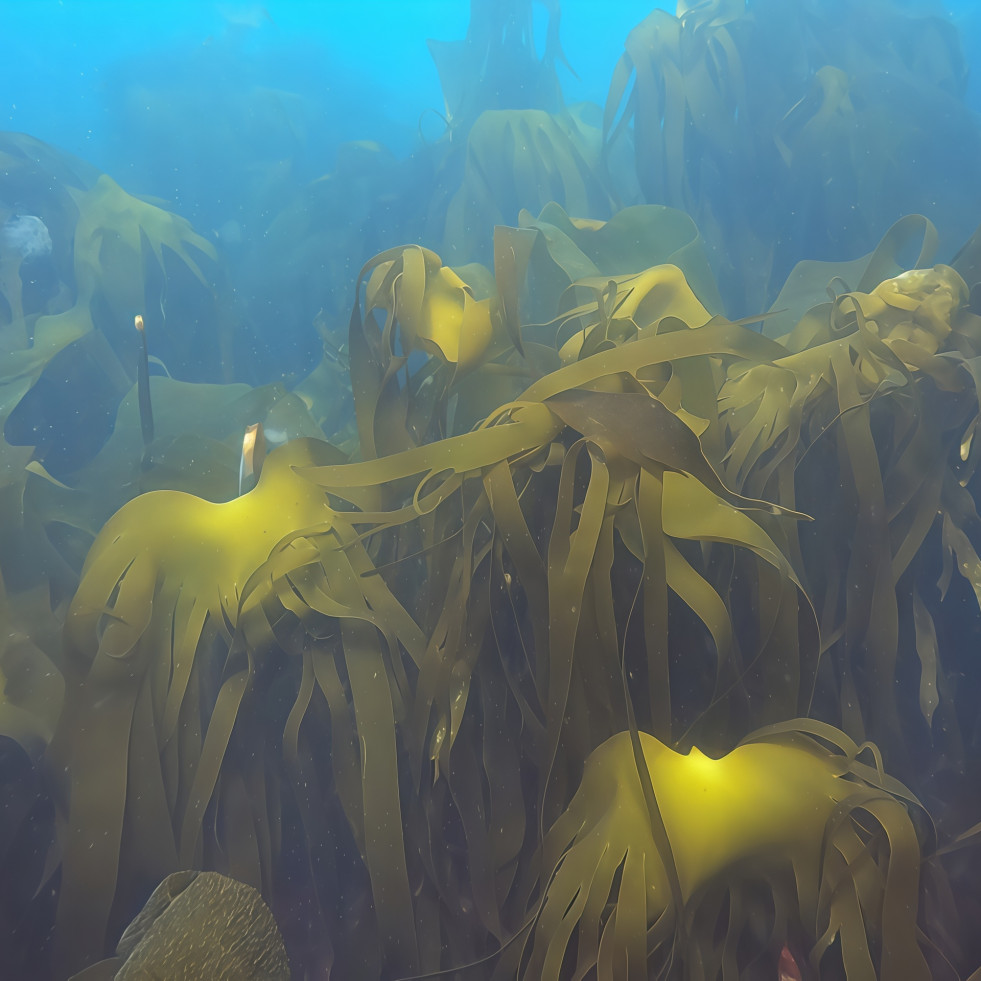 La misión para salvar los bosques de algas kelp llega a las costas de Ferrolterra