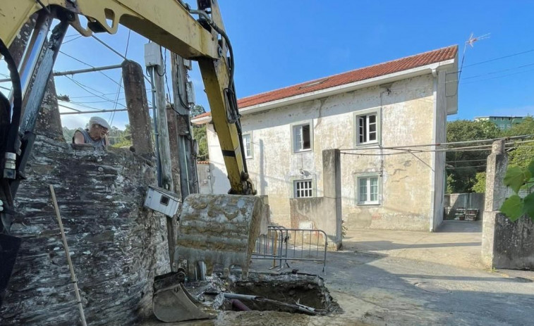 El fin a los vertidos en Ber y Centroña, en Pontedeume, más próximo con el inicio de los trabajos en Vizús