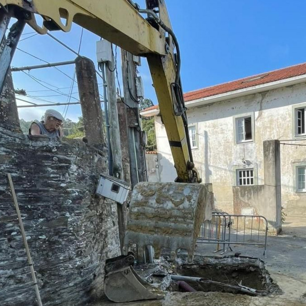 El fin a los vertidos en Ber y Centroña, en Pontedeume, más próximo con el inicio de los trabajos en Vizús