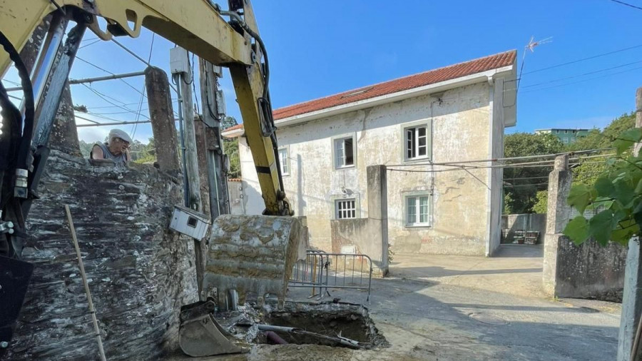 El fin a los vertidos en Ber y Centroña, en Pontedeume, más próximo con el inicio de los trabajos en Vizús