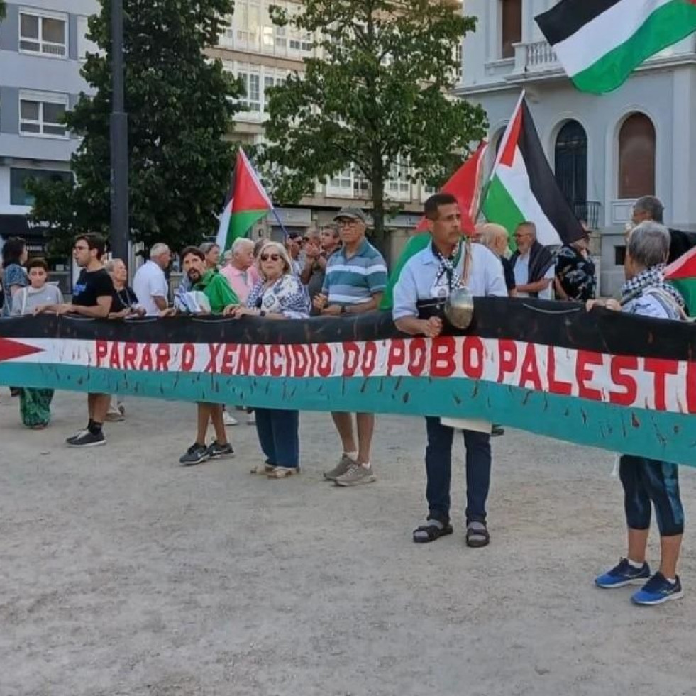 Nueva marcha del colectivo ciudadano Ferrol con Palestina