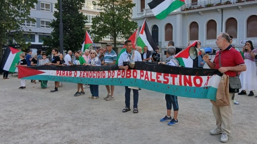Nueva marcha del colectivo ciudadano Ferrol con Palestina