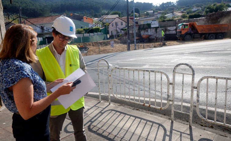 La Xunta supervisa las obras de mejora en materia de seguridad vial en Neda