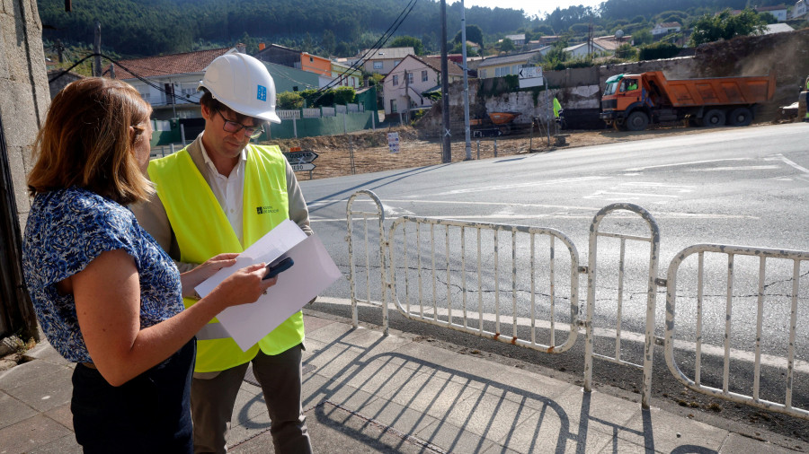 La Xunta supervisa las obras de mejora en materia de seguridad vial en Neda