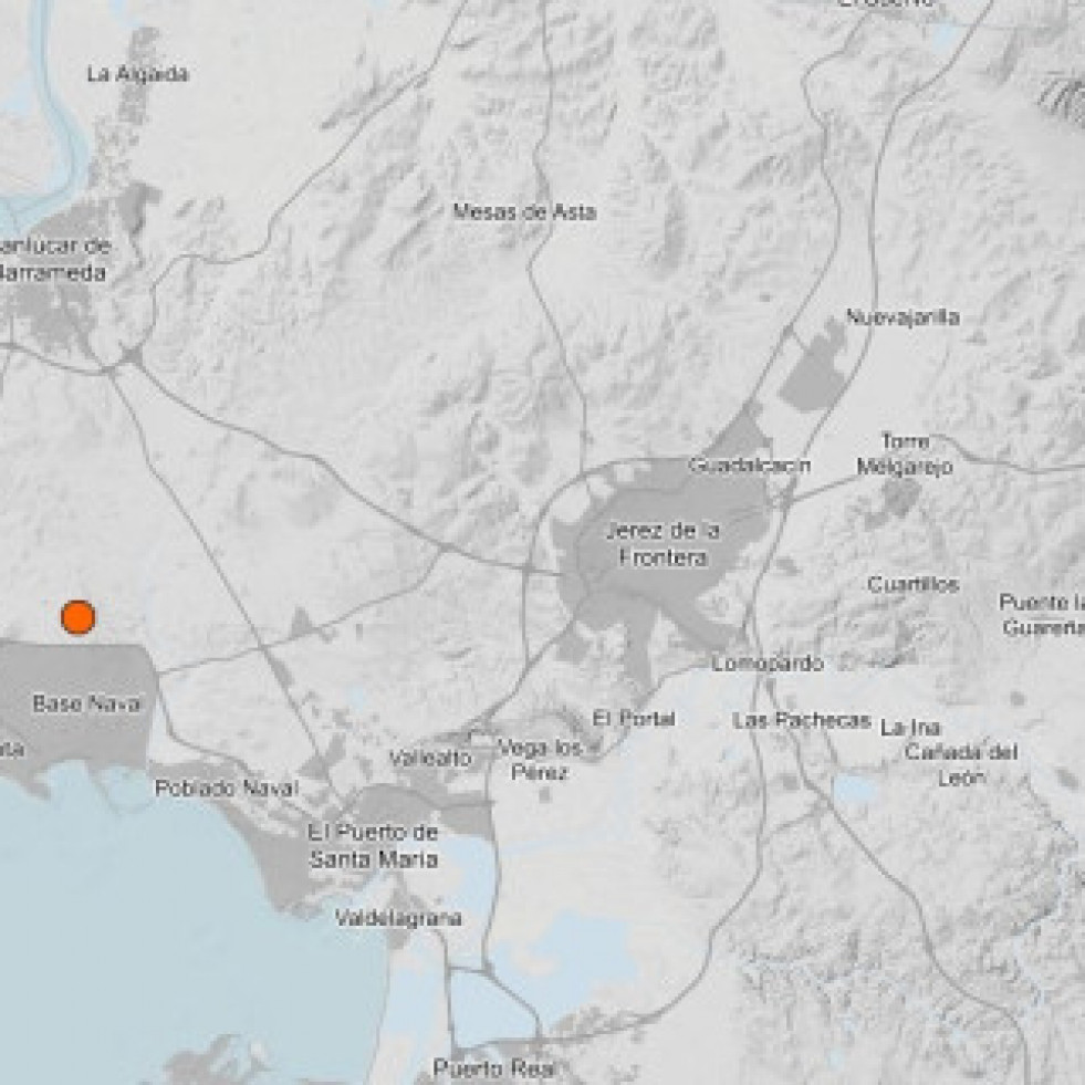 Registrado un terremoto de magnitud 3,4 en Rota sin daños ni heridos
