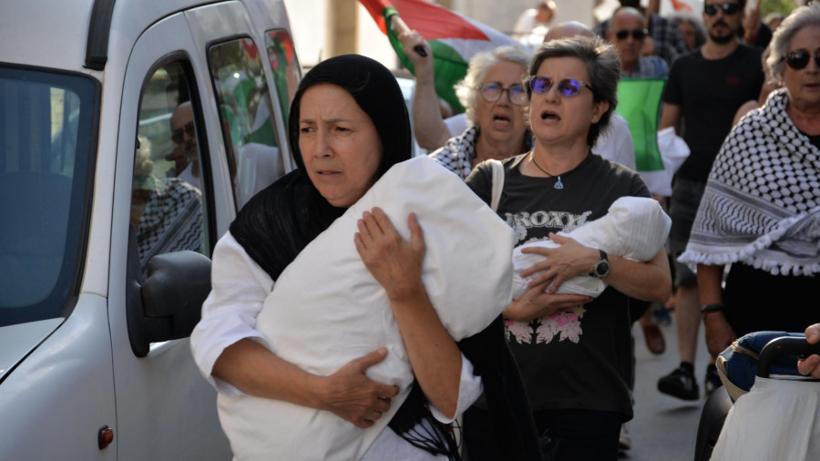 Nueva protesta de Ferrol con Palestina por las calles de la ciudad contra el genocidio de Gaza
