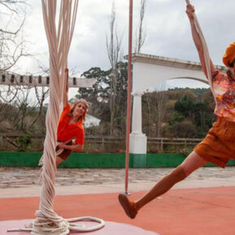 “Glamping”, el espectáculo de danza y acrobacias aéreas que tomará Neda