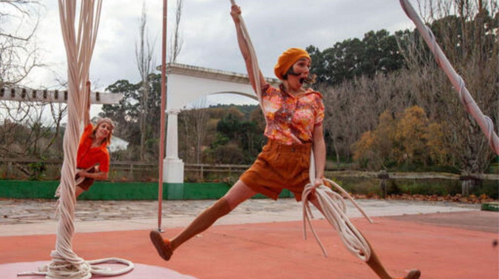“Glamping”, el espectáculo de danza y acrobacias aéreas que tomará Neda