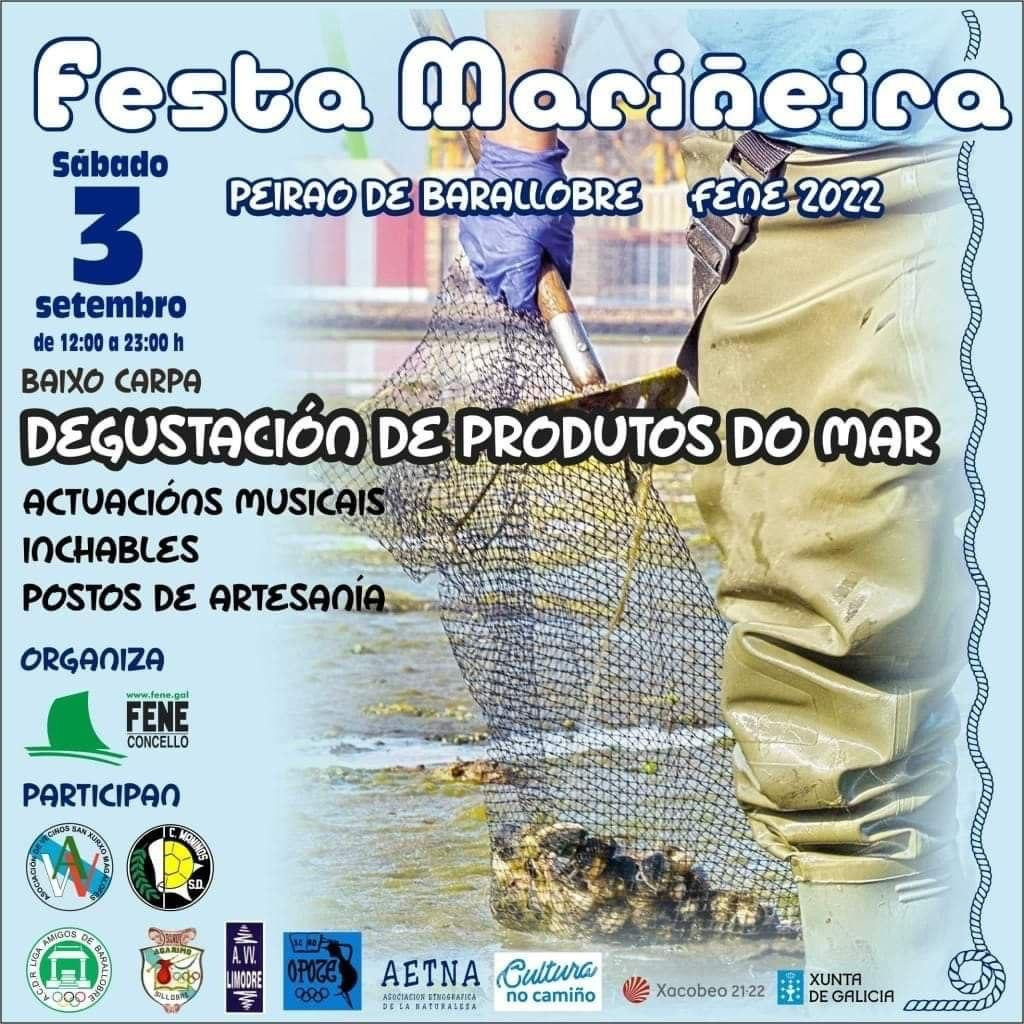 Cartel Festas do mar Barallobre