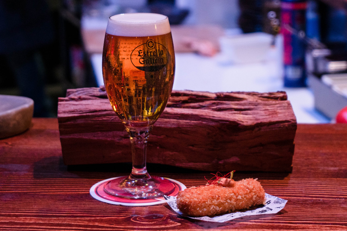 Croquetas Chili Crab con Estrella Galicia Especial