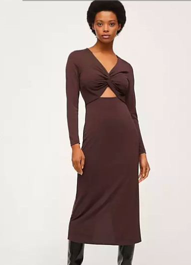 Vestido marru00f3n