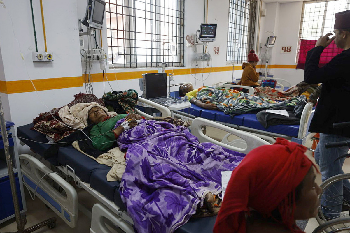 Heridos en un hospital de Nepal tras el terremoto @ EFE