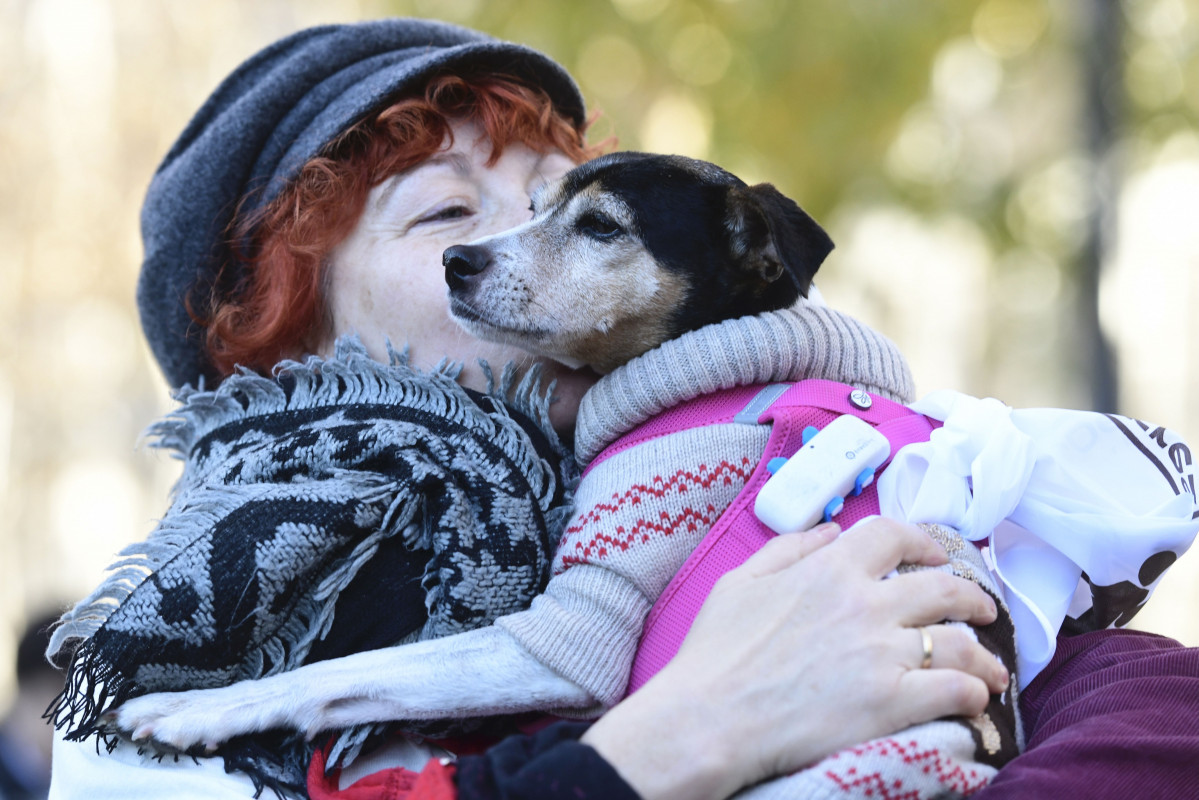 Los perros y sus dueu00f1os participan en la Sanperrestre y las CANpanadas @ EFE