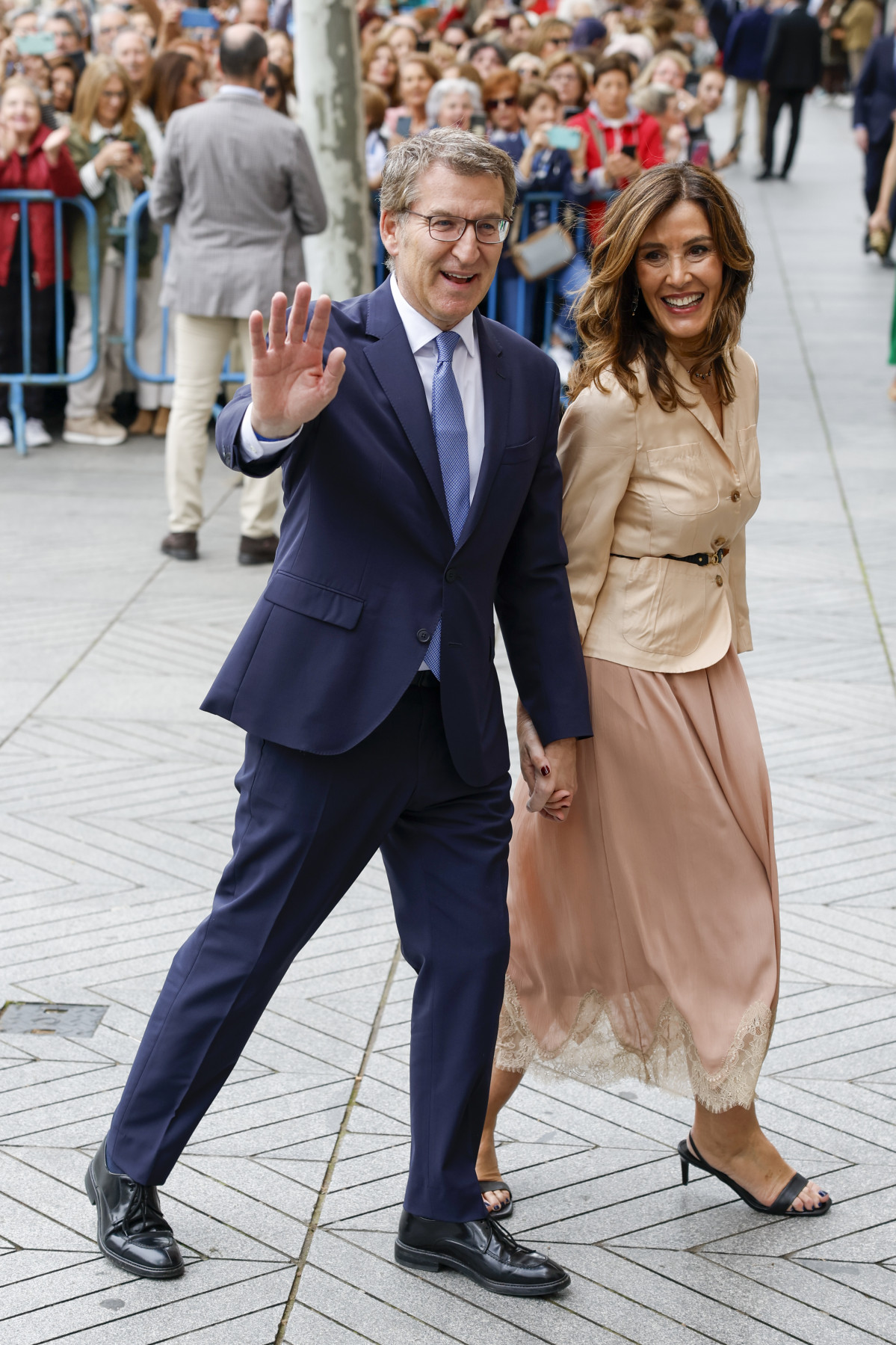 Alberto Núñez Feijóo, y su mujer Eva Cárdenas @EFE JJ Guillen